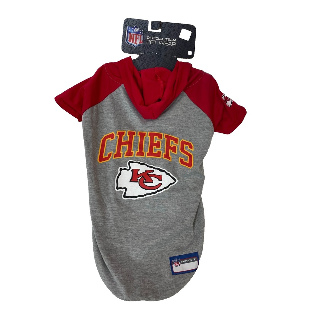 NFL Kansas City Chiefs Dog Cat Pet Large Hoodie‎ Shirt Offical NFL Licensed NEW